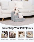 4-Step Foam Dog Stairs for Small Pets