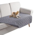 Reversible Waterproof Dog Sofa Cover - Pale Grey