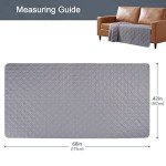 Reversible Waterproof Dog Sofa Cover - Pale Grey