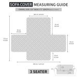 Water Resistant 3-Seater Sofa Cover - Grey