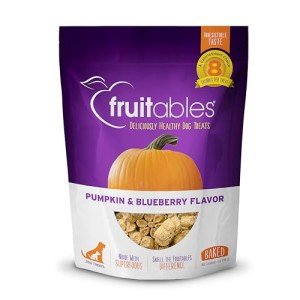 Pumpkin & Blueberry Crunchy Dog Treats - 7oz