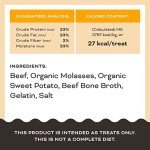 Beef Jerky Chewy Dog Treats with Bone Broth