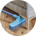 Spontex Indoor Rubber Broom & Dustpan Set for Pets