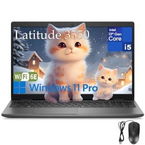 Dell Latitude 3550 Business Laptop Computer, 32GB DDR5 RAM, 1TB PCIe SSD, 13th Gen Intel 10-Core i5-1335U (Beat i7-1255U), 15.6" FHD, WiFi 6E, Bluetooth 5.3, USB4 Type-C, Windows 11 Pro