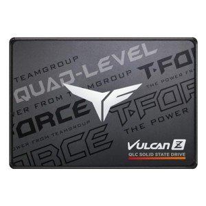TEAMGROUP T-Force Vulcan Z 1TB SLC Cache 3D NAND QLC 2.5 Inch SATA III Internal Solid State Drive SSD (R/W Speed up to 550/470 MB/s) T253TY001T0C101