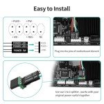 PC Power Button, Desktop Power Button PC External Power Switch ON Off LED PC Power Supply Button SW Extension for Computer Motherboard