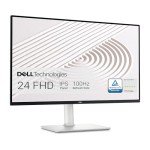 Dell S2425HS Monitor - 23.8 Inch, FHD (1920x1080) Display, 100Hz Refresh Rate 1500:1 Contrast Ratio, TÜV Rheinland Eye Comfort 4 Star, Integrated 2x5W Speaker, Height/Tilt/Swivel/Pivot - Ash White