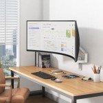 PUTORSEN Ultrawide Monitor Wall Mount - Heavy Duty Monitor Arm for Screen up to 57 inches and 44 lbs with Gas Spring, Full Motion Adjustable, Max VESA 200x200