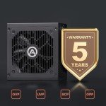ARESGAME Power Supply 650W, 80 Plus Bronze Certified, Non Modular PSU (AGV650)