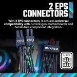 Cooler Master MWE Gold 850 V2 Full Modular, 850W, 80+ Gold Efficiency, 2 EPS Connectors, 120mm HDB Fan, Semi-fanless Operation, 5 Year Warranty