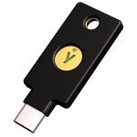 Yubico - Security Key C NFC - Basic Compatibility - Multi-Factor authentication (MFA) Security Key, Connect via USB-C or NFC, FIDO Certified