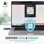 Thetis Pro-C FIDO2 Security Key Passkey Device with USB C & NFC, TOTP/HOTP Authenticator APP, FIDO 2.0 Two Factor Authentication 2FA MFA, Works with Windows/macOS/Linux/Gmail/Facebook/Dropbox/GitHub