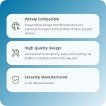 Yubico - Security Key C NFC - Basic Compatibility - Multi-Factor authentication (MFA) Security Key, Connect via USB-C or NFC, FIDO Certified