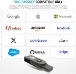 Thetis Pro-A FIDO2 Security Key Passkey Device with USB A & NFC, TOTP/HOTP Authenticator APP, FIDO 2.0 Two Factor Authentication 2FA MFA, Works with Windows/macOS/Linux/Gmail/Facebook/Dropbox/GitHub
