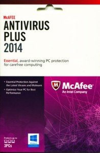 McAfee AntiVirus Plus 2014 (3PCs)