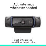 Logitech C920e HD 1080p Mic-Enabled Webcam, certified for Zoom, Microsoft Teams compatible, TAA Compliant