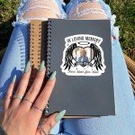 Personalized Photo Sticker Custom Name and Time Memorial Heart with Wing in Loving Memory Bookish Funny Waterproof Die-Cut Vinyl Sticker for Water Bottle Laptop Phone for Friend Coworker Dad Mom