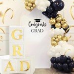 Tintisfafa Graduation Decal Sign for Backdrop, Congrats Grad Sign Graduation Stickers 2025 Congratulations Grad Vinyl Sign for Backdrop Congrats Grad Decal 2025