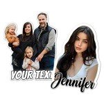 Custom Photo Sticker, Personalized Stickers with Image Picture Customized Your Own Photo Die Cut Waterproof Vinyl Sticker for Laptop Water Bottle Phone Case Merchandise Decor Decal Gift Idea Pet