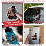 Custom Photo Sticker, Personalized Stickers with Image Picture Customized Your Own Photo Die Cut Waterproof Vinyl Sticker for Laptop Water Bottle Phone Case Merchandise Decor Decal Gift Idea Pet