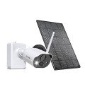 ZOSI C306 Pro 3MP 2K Wireless Solar Security Camera Outdoor - Battery/Solar Powered, Color Night Vision, PIR Motion Detection, 2-Way Audio, Spotlight Alarm, Cloud/SD Storage (No SD Card Included)