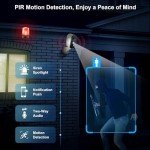 2K Security Cameras Wireless Outdoor, Pan Rotating 360° Battery Powered WiFi Camera with AI Motion Detection, Color Night Vision, Spotlight, Siren, 2-Way Talk, Waterproof, SD/Cloud Storage