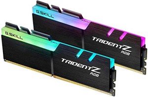 G.SKILL Trident Z RGB Series (XMP) DDR4 RAM 32GB (2x16GB) 3600MT/s CL18-22-22-42 1.35V Intel AMD Desktop Computer Memory UDIMM (F4-3600C18D-32GTZR)