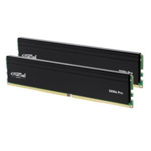 Crucial Pro 32GB DDR4 RAM Kit (2x16GB), High-Performance 3200MHz (or 3000MHz or 2666MHz) Desktop Memory UDIMM 288-Pin, Compatible with Intel and AMD Ryzen - CP2K16G4DFRA32A
