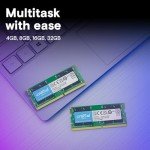 Crucial 32GB DDR4 RAM Kit (2x16GB), 3200MHz (PC4-25600) CL22 Laptop Memory, SODIMM 260-Pin, Downclockable to 2933/2666MHz, Compatible with 13th Gen Intel Core and AMD Ryzen 7000 - CT2K16G4SFRA32A