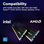 Crucial Pro 32GB DDR4 RAM Kit (2x16GB), High-Performance 3200MHz (or 3000MHz or 2666MHz) Desktop Memory UDIMM 288-Pin, Compatible with Intel and AMD Ryzen - CP2K16G4DFRA32A