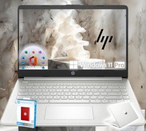 HP 14 Ultrabook • Intel 4-Core CPU • Back to School Limited Edition with Microsoft 365 • 16GB RAM • 1.6TB Storage (128GB OnBoard withHP 512GB P500 Portable SSD + 1TB OneDrive) • Win11 Pro • Silver