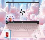 HP 14 Ultrabook • Intel 4-Core CPU • Back to School Limited Edition with Microsoft 365 • 32GB RAM • 1600GB Storage (64GB OnBoard withHP 512GB P500 Portable SSD + 1TB OneDrive) • Pink • Win 11