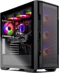 Skytech Rampage Gaming PC Desktop, Ryzen 7 9700X 3.8 GHz (5.5GHz Turbo Boost), NVIDIA RTX 5070 Ti 16GB GDDR7, 1TB Gen4 SSD, 32GB DDR5 RAM 5600 RGB, 850W Gold PSU, 360mm ARGB AIO, Wi-Fi, Win 11