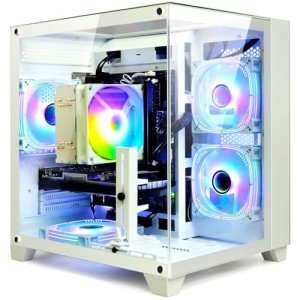 Gaming Desktop Intel Core I7-14700KF 20 Core 5.6GHz PC Computer, RTX 4070 12G, 32G DDR5 RAM, 1TB NVME SSD, Prebuilt Gaming PC Tower Computer for Home and Office (White)