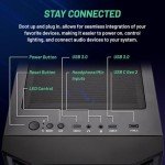 Skytech Shadow Gaming PC Desktop, Intel i5 13400F 2.5 GHz (4.6GHz Turbo Boost), NVIDIA RTX 4060 8GB GDDR6, 1TB SSD, 32GB DDR5 RAM 5200 RGB, 650W Gold PSU, Wi-Fi, Win 11 Home, AR Feature on Mobile