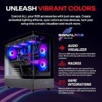 Skytech Azure Gaming PC Desktop, Ryzen 7 9700X 3.8 GHz (5.5GHz Turbo Boost), NVIDIA RTX 4060 8GB GDDR6, 2TB SSD, 32GB DDR5 RAM 6000 RGB, 650W Gold PSU, 360mm ARGB AIO, Wi-Fi, Win 11 Home