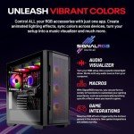 Skytech Rampage Gaming PC Desktop, Ryzen 7 9700X 3.8 GHz (5.5GHz Turbo Boost), NVIDIA RTX 5070 Ti 16GB GDDR7, 1TB Gen4 SSD, 32GB DDR5 RAM 5600 RGB, 850W Gold PSU, 360mm ARGB AIO, Wi-Fi, Win 11