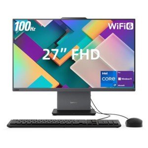 Lenovo ThinkCentre Neo 50a All-in-One Business Desktop, 27” FHD 100Hz Display, Intel Core i7-13620H, 32GB DDR5 RAM, 1TB SSD, Webcam, HDMI, Type-C, Wi-Fi 6, Wired Keyboard & Mouse, Windows 11 Pro