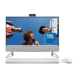 Dell Inspiron 5430 All in One Desktop - 23.8-inch FHD (1920 x 1080) Display, Intel Core 3-100U, 8GB DDR4 RAM, 512GB SSD, Intel Graphics, Windows 11 Home, Onsite Service - White