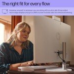 HP 27 inch All-in-One Desktop PC, FHD Display, AMD Ryzen 7 7730U, 32 GB RAM, 1 TB SSD, AMD Radeon Graphics, Windows 11 Home, 27-cr0012 (2024)