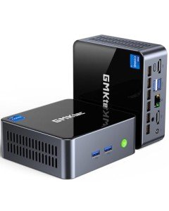 GMKtec Mini PC Intel Core i7-1195G7 (Turbo 5.0 GHz) 32GB DDR4 1TB SSD Desktop Mini Computers WiFi 6, BT 5.2/ DP, HDMI/RJ45 2.5G/USB4.0
