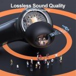 ZIUTY Wireless Earbuds, 2025 Bluetooth Headphones, 50hrs Stereo Deep Bass Ear Buds with Power Display Charging Case, buit in Mic, IPX5 Waterproof Headset for iPhone Andriod Phones