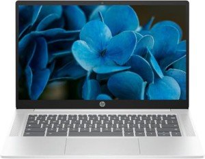 HP 2025 Lightweight Chromebook, 14'' HD IPS Display, Intel N Processor Up to 3.69GHz, 4GB LPDDR5 Ram, 128GB SSD, Super-Fast 6th Gen WiFi, Chrome OS, Dale Silver, Renewed
