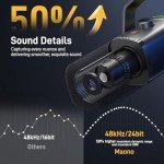 MAONO Dynamic Gaming Microphone with Boom Arm: XLR/USB Podcast Microphone with Software, Mute Button, Gain Control, RGB PC Mic for Streaming, Recording, PS4/PS5, YouTube Content Creation PD100XS