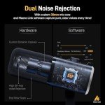 MAONO Dynamic Gaming Microphone with Boom Arm: XLR/USB Podcast Microphone with Software, Mute Button, Gain Control, RGB PC Mic for Streaming, Recording, PS4/PS5, YouTube Content Creation PD100XS