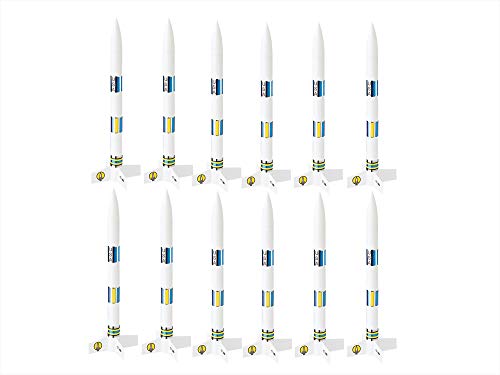 12 Beginner Model Rockets in Estes Bulk Pack