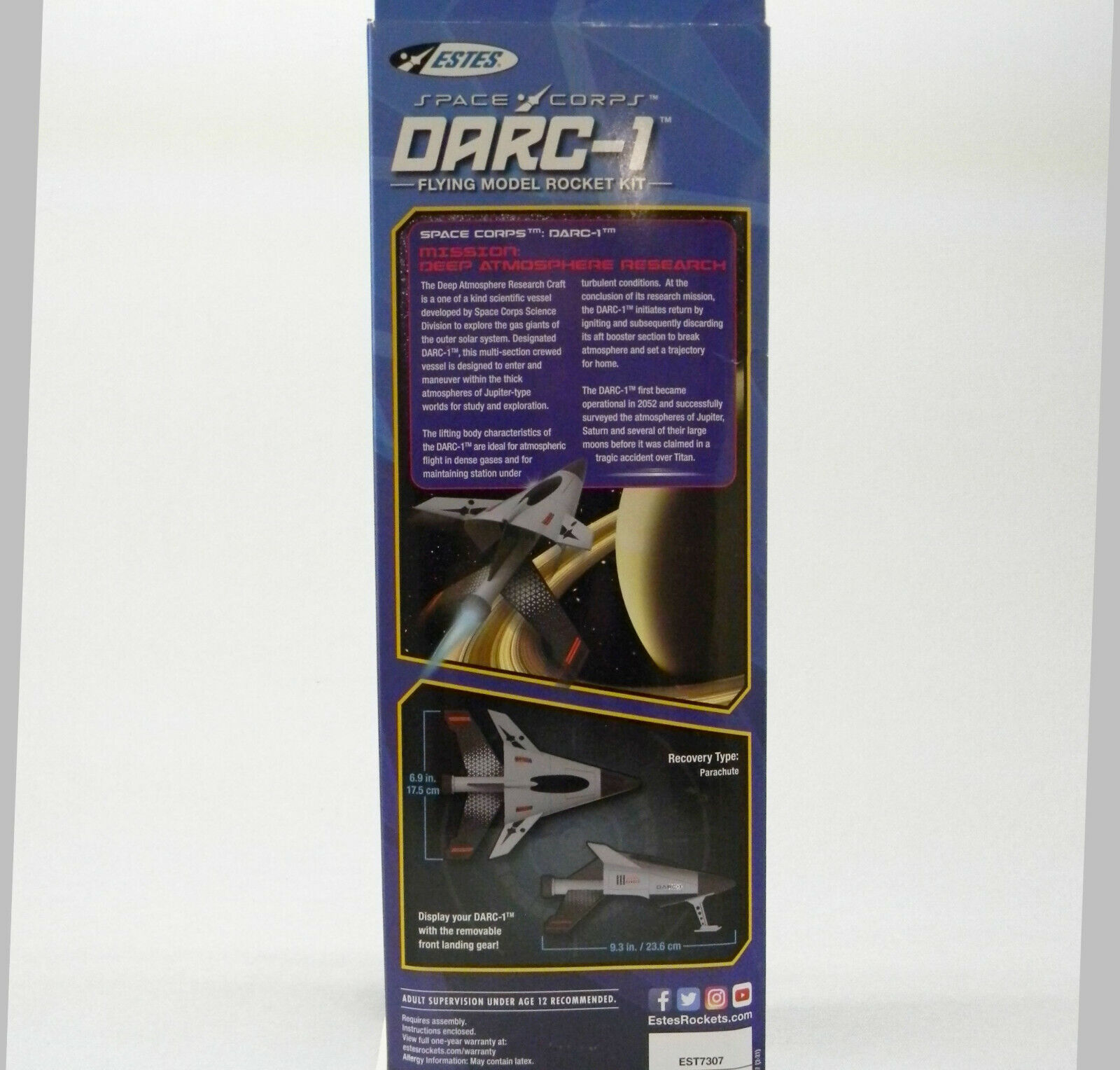 Estes Space Corps DARC-1 Flying Rocket Kit