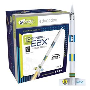 12 Beginner Model Rockets in Estes Bulk Pack