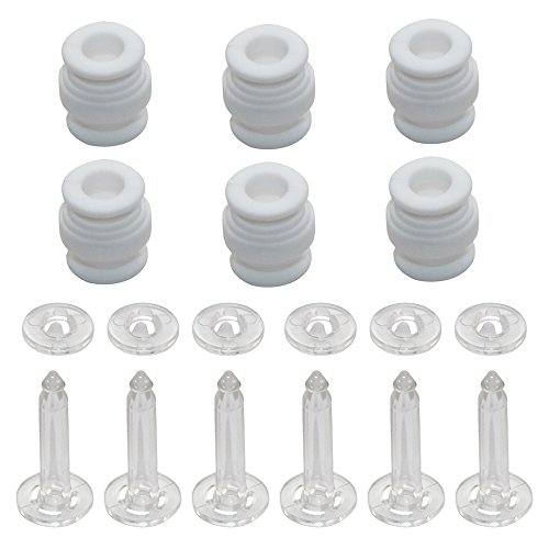SAMLOO Damping Rubber Balls and Anti-Drop Securing Pins Kit for DJI Phantom 3 / Phantom 2 Professional Advanced Gimbal Mount