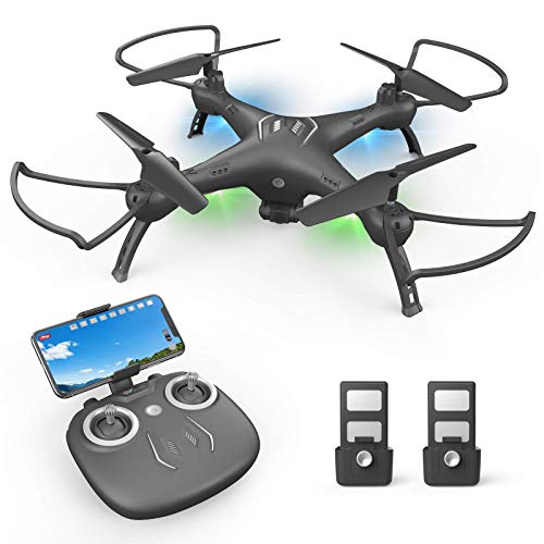 Drones with Camera for Adults /Kids /Beginners - 1080P Drones for Adults, 120Â° Wide-Angle Kids Drone, Safe Design & Easy to Control with Remote/APP/Voice, 18 Mins Flight Time, Top Christmas Gifts for Kids 2022